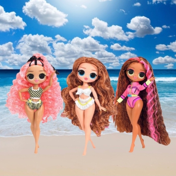 L.O.L Surprise!‎ O.M.G. Set/3 Swim Dolls Coral l Waves, Paradise VIP  Coa… - Picture 1 of 16
